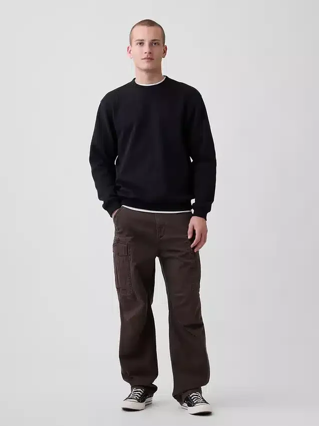 Vintagesoft-Sweatshirt mit Rundhalsausschnitt für Erwachsene