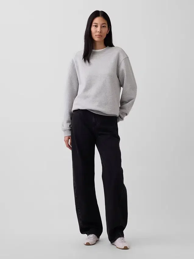 Vintagesoft-Sweatshirt mit Rundhalsausschnitt für Erwachsene