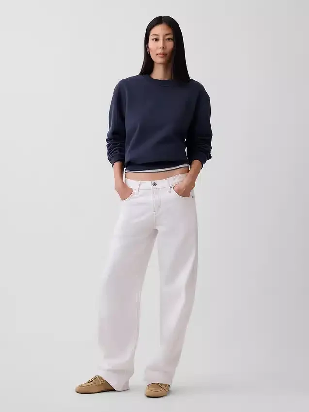 Vintagesoft-Sweatshirt mit Rundhalsausschnitt für Erwachsene
