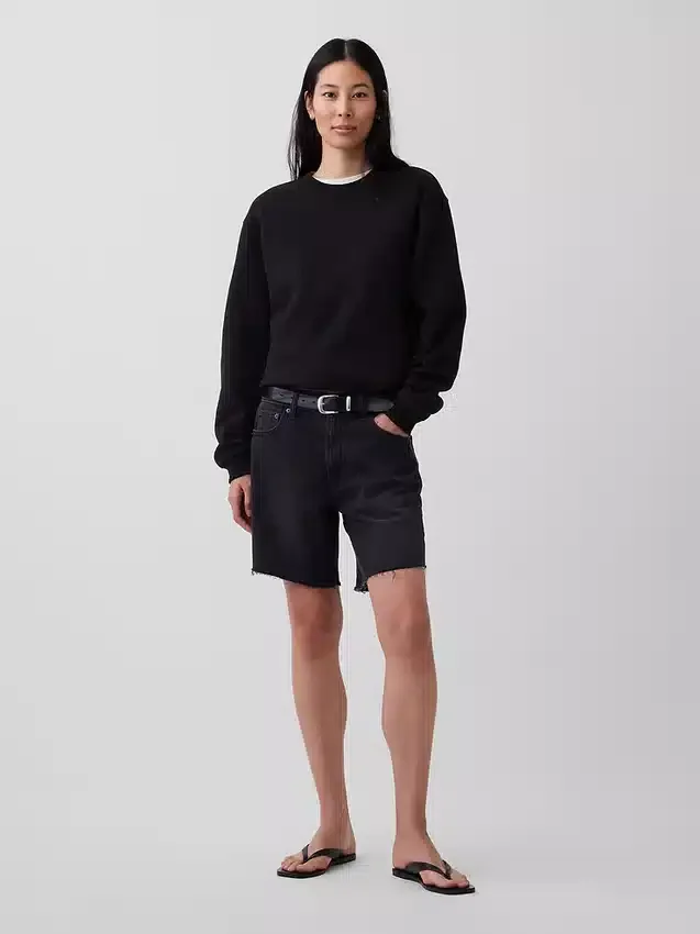 Vintagesoft-Sweatshirt mit Rundhalsausschnitt für Erwachsene