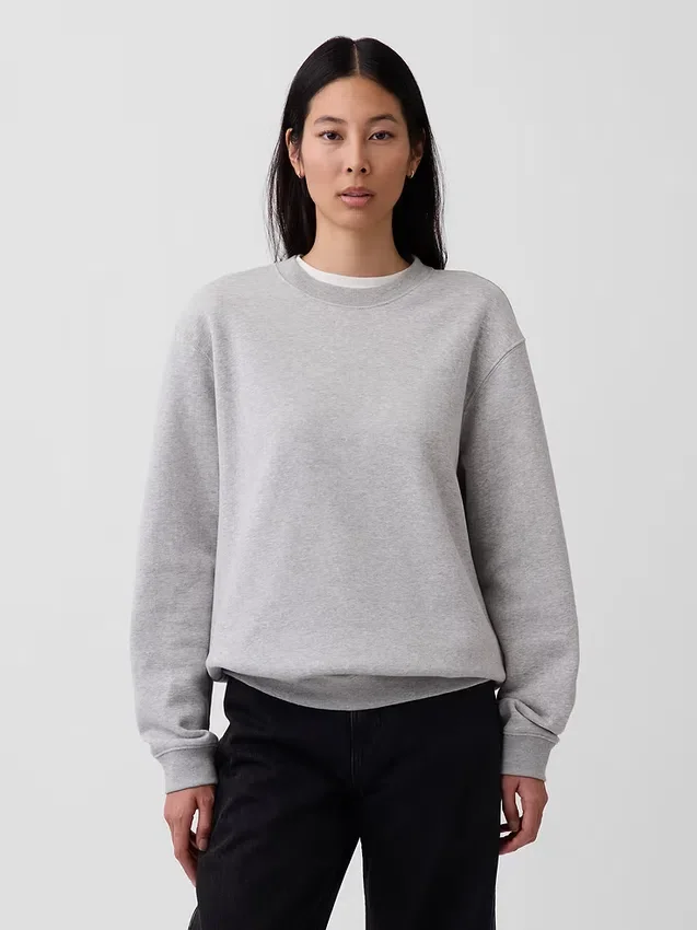 Vintagesoft-Sweatshirt mit Rundhalsausschnitt für Erwachsene