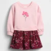 Vintagesoft-Sweatshirtkleid für Baby & Kleinkind