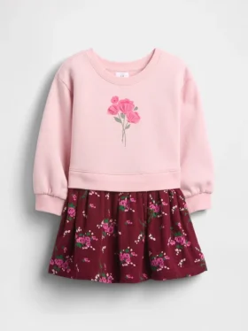 Vintagesoft-Sweatshirtkleid für Baby & Kleinkind