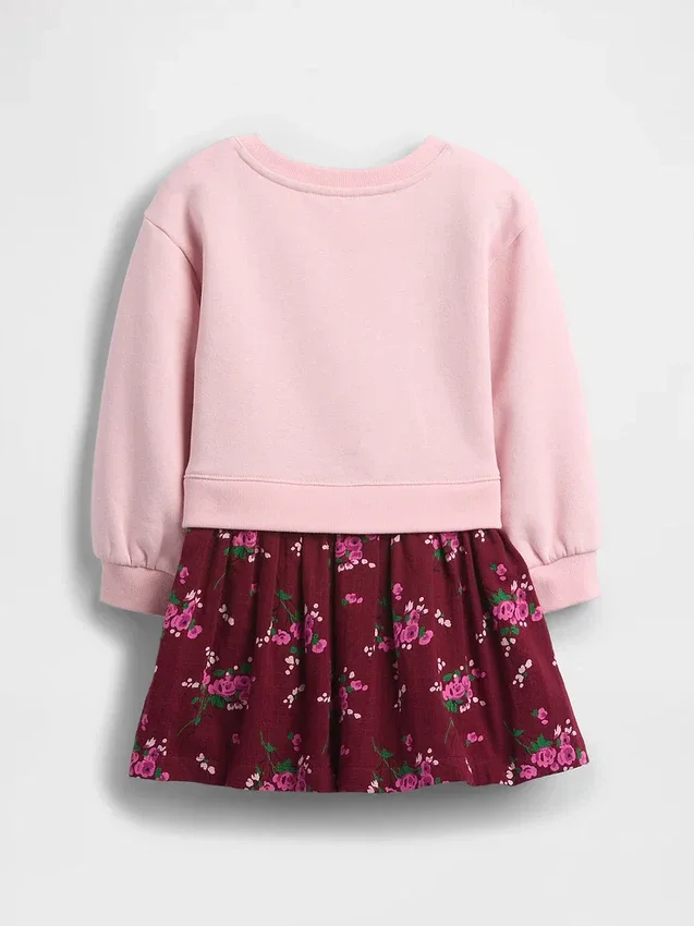 Vintagesoft-Sweatshirtkleid für Baby & Kleinkind