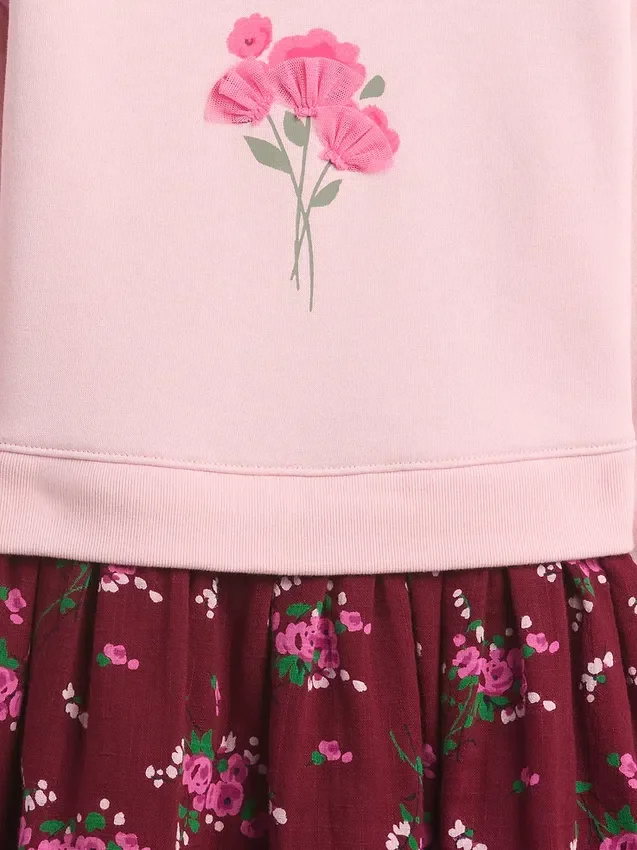 Vintagesoft-Sweatshirtkleid für Baby & Kleinkind