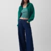Vintagesoft Terry-Kapuzenpullover mit Reißverschluss
