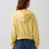 Vintagesoft Terry-Kapuzenpullover mit Reißverschluss