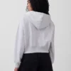 Vintagesoft Terry-Kapuzenpullover mit Reißverschluss