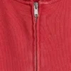 Vintagesoft Terry-Kapuzenpullover mit Reißverschluss