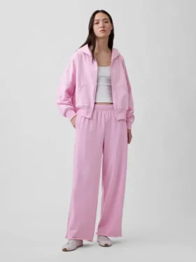 Vintagesoft Terry Sweathose mit weitem Bein