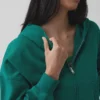 Vintagesoft Terry-Kapuzenpullover mit Reißverschluss