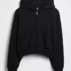 Vintagesoft Terry-Kapuzenpullover mit Reißverschluss