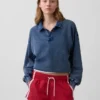 Vintagesoft Terry Oversize-Poloshirt-Sweatshirt