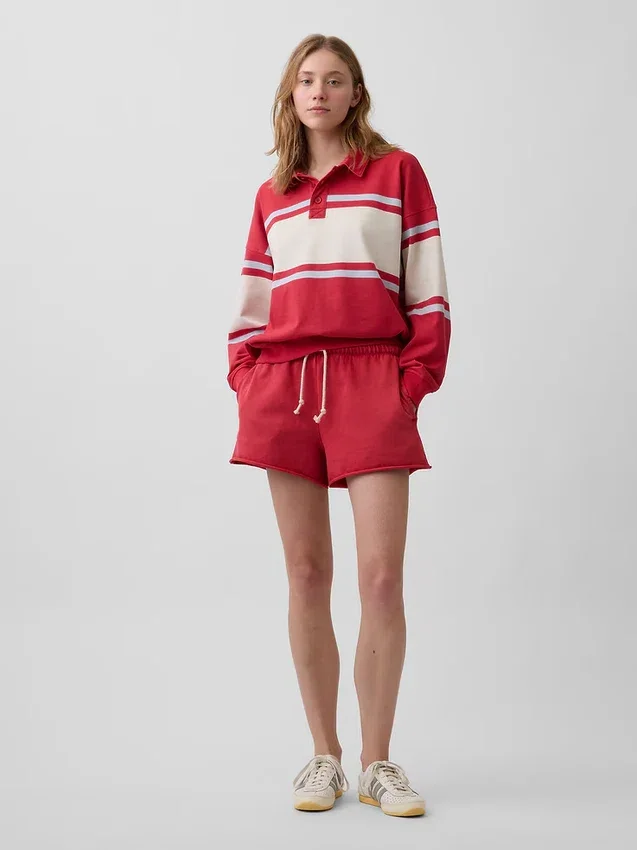 Vintagesoft Terry Oversize-Poloshirt-Sweatshirt