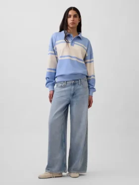 Vintagesoft Terry Oversize-Poloshirt-Sweatshirt