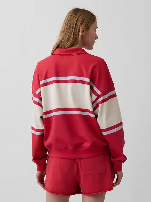 Vintagesoft Terry Oversize-Poloshirt-Sweatshirt