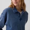 Vintagesoft Terry Oversize-Poloshirt-Sweatshirt