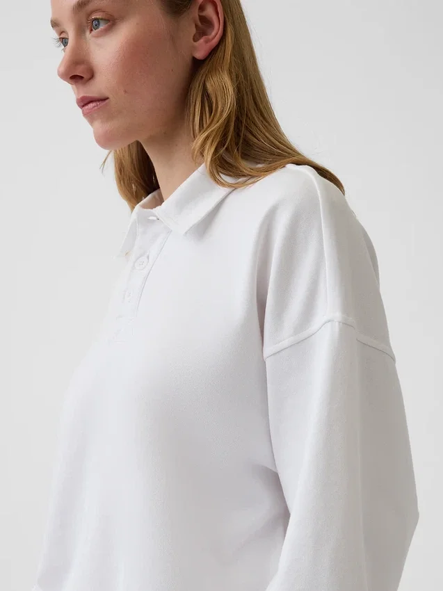 Vintagesoft Terry Oversize-Poloshirt-Sweatshirt