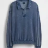 Vintagesoft Terry Oversize-Poloshirt-Sweatshirt