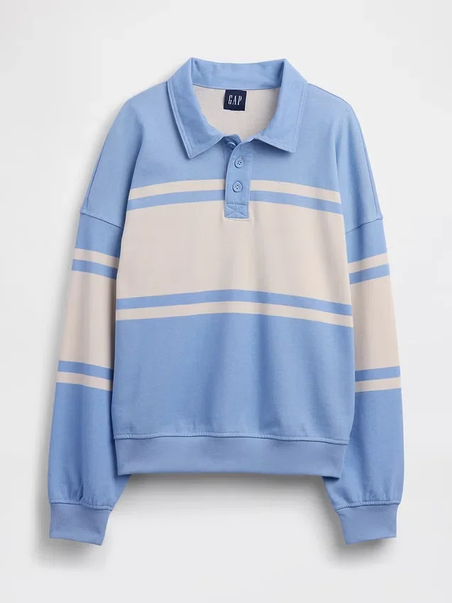 Vintagesoft Terry Oversize-Poloshirt-Sweatshirt