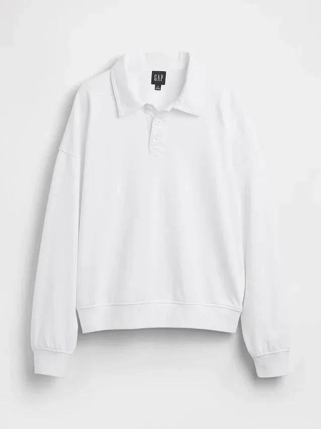 Vintagesoft Terry Oversize-Poloshirt-Sweatshirt
