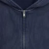 Vintagesoft Terry Oversized-Hoodie mit Keilausschnitt und Reißverschluss