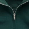 Vintagesoft Terry Oversized-Hoodie mit Keilausschnitt und Reißverschluss