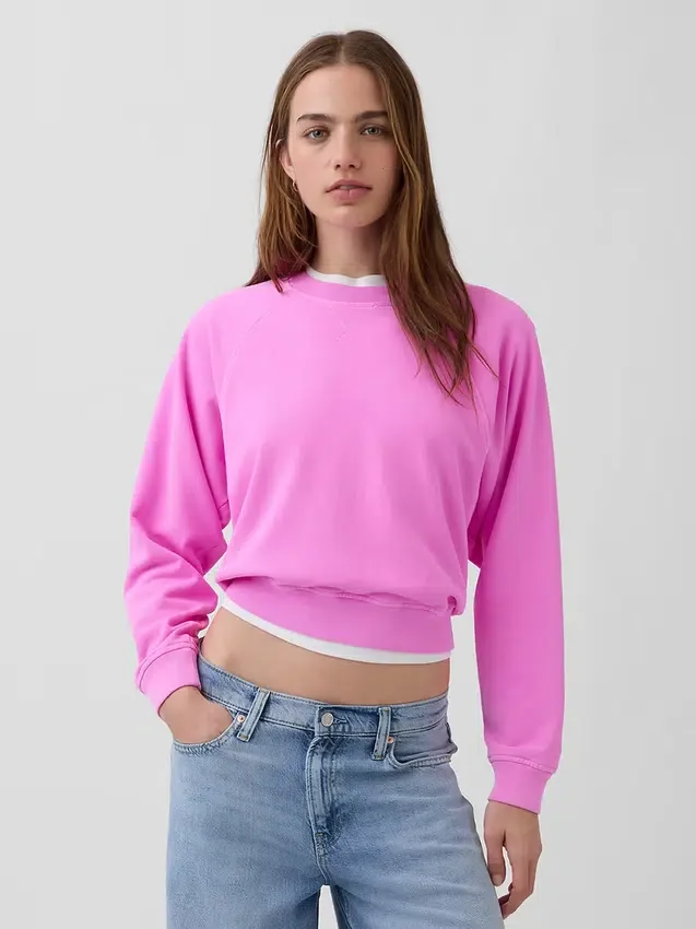 Vintagesoft Terry Raglan-Sweatshirt