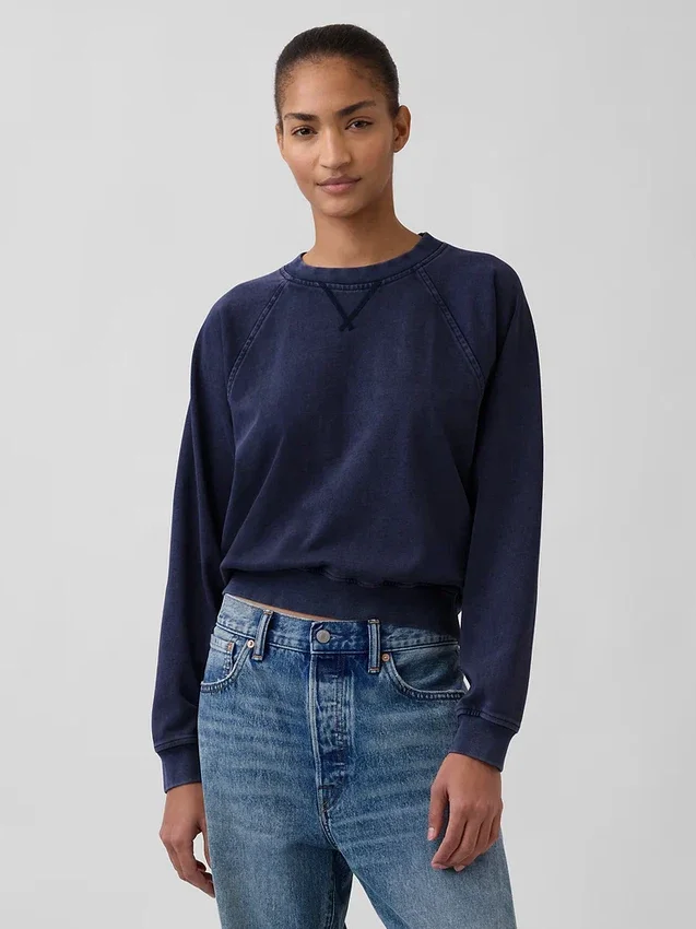 Vintagesoft Terry Raglan-Sweatshirt