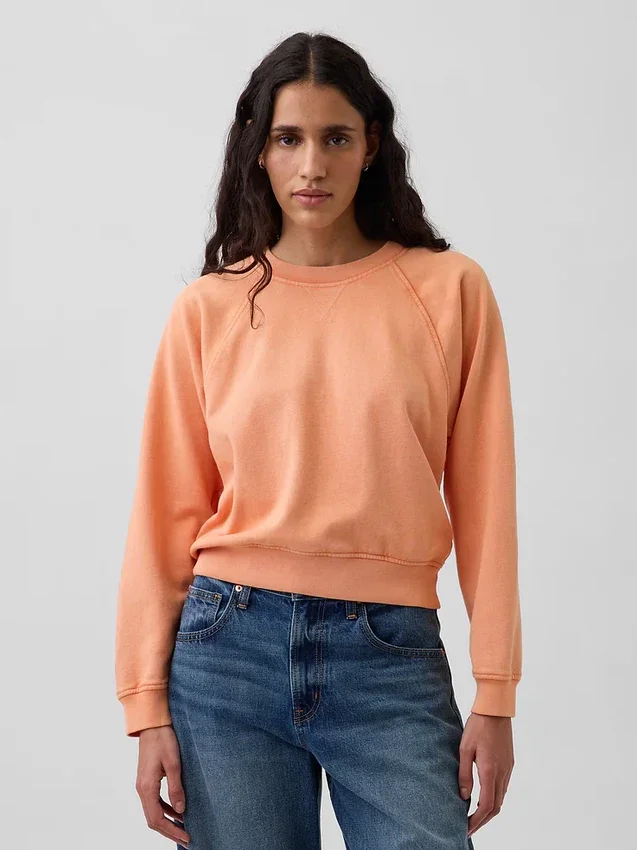 Vintagesoft Terry Raglan-Sweatshirt