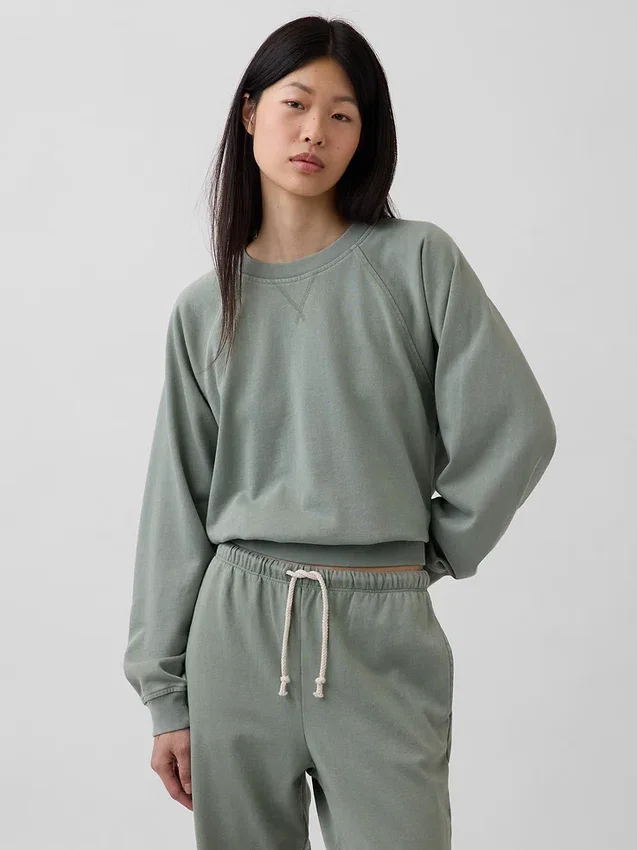 Vintagesoft Terry Raglan-Sweatshirt