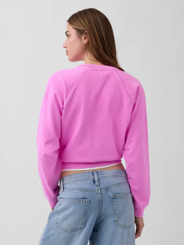 Vintagesoft Terry Raglan-Sweatshirt