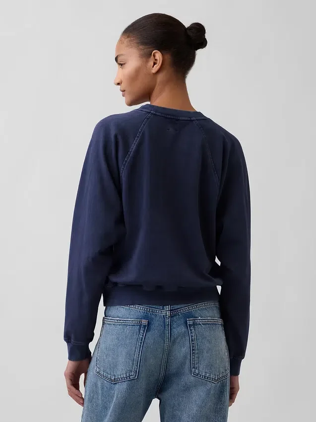 Vintagesoft Terry Raglan-Sweatshirt