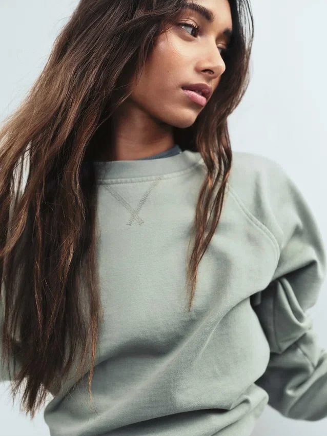 Vintagesoft Terry Raglan-Sweatshirt