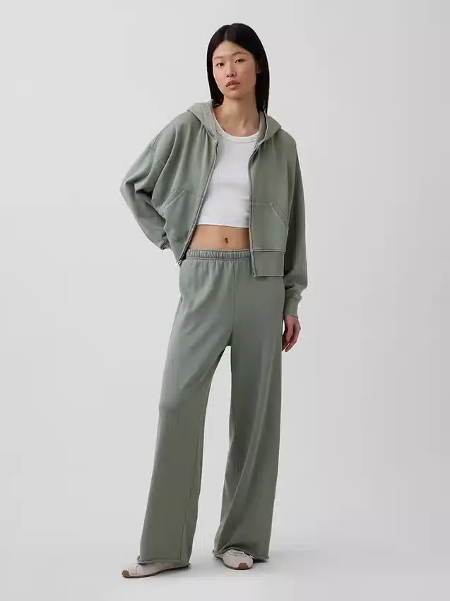 Vintagesoft Terry Sweathose mit weitem Bein