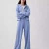 Vintagesoft Terry Sweathose mit weitem Bein