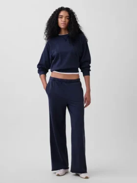 Vintagesoft Terry Sweathose mit weitem Bein