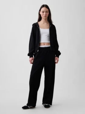 Vintagesoft Terry Sweathose mit weitem Bein
