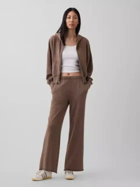 Vintagesoft Terry Sweathose mit weitem Bein