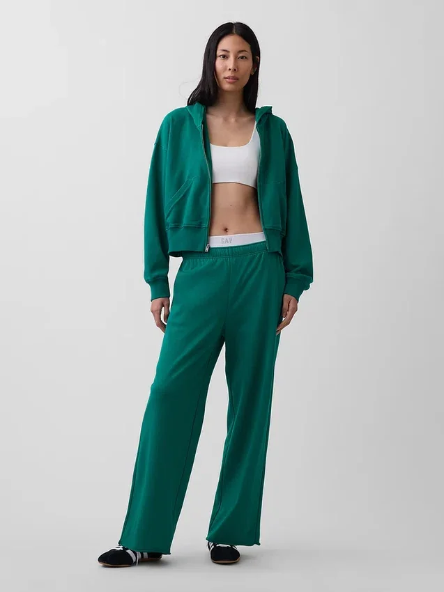 Vintagesoft Terry Sweathose mit weitem Bein