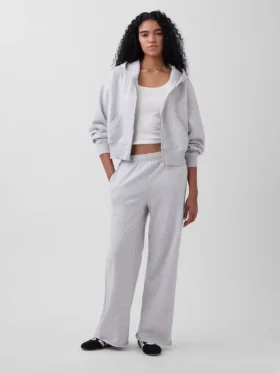 Vintagesoft Terry Sweathose mit weitem Bein