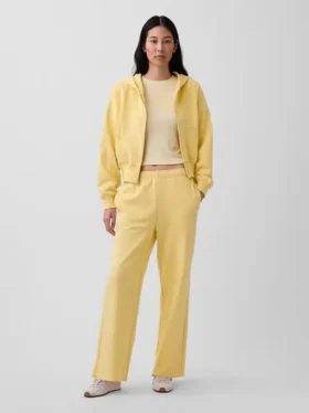 Vintagesoft Terry Sweathose mit weitem Bein