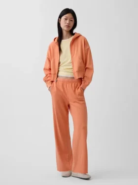 Vintagesoft Terry Sweathose mit weitem Bein