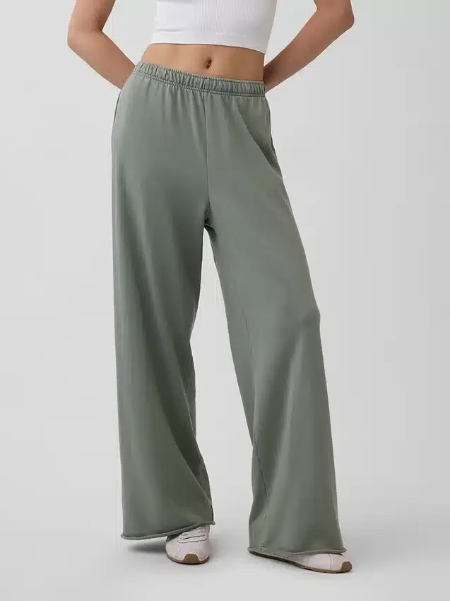 Vintagesoft Terry Sweathose mit weitem Bein