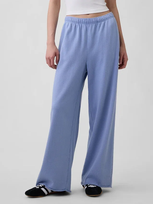 Vintagesoft Terry Sweathose mit weitem Bein