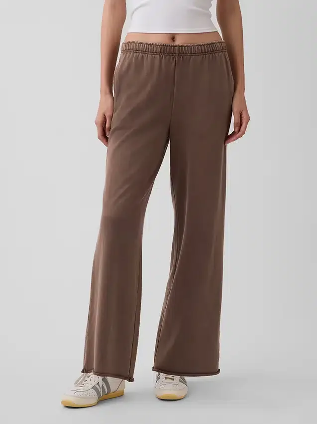 Vintagesoft Terry Sweathose mit weitem Bein