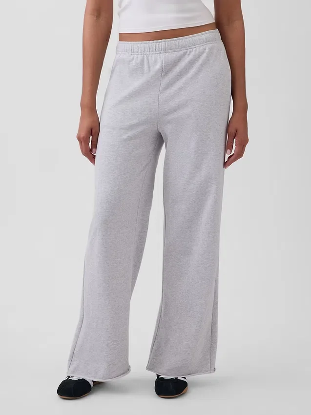 Vintagesoft Terry Sweathose mit weitem Bein