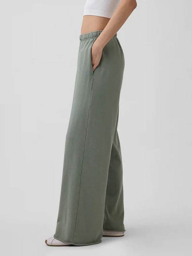 Vintagesoft Terry Sweathose mit weitem Bein