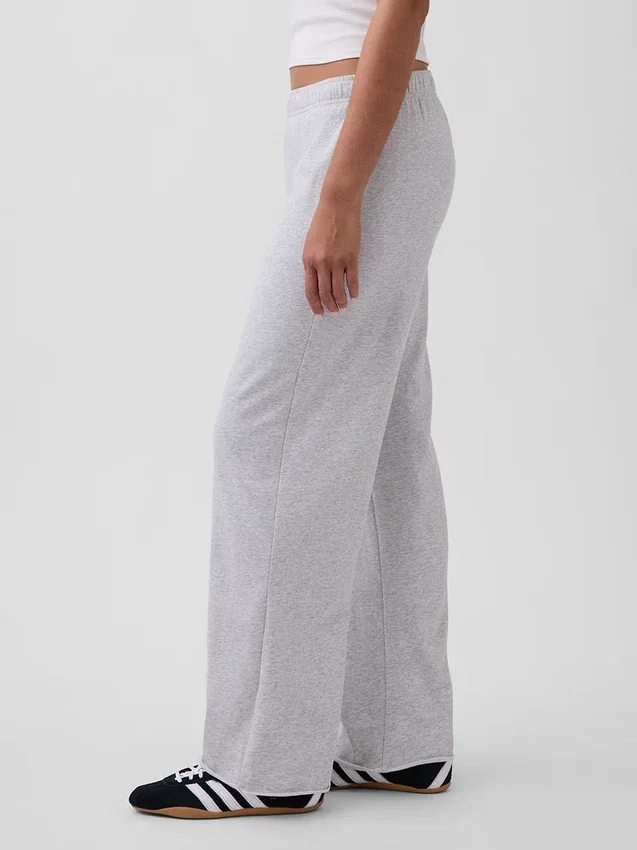 Vintagesoft Terry Sweathose mit weitem Bein