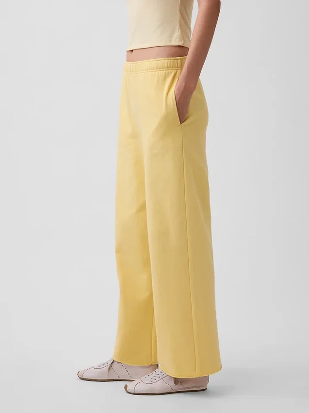 Vintagesoft Terry Sweathose mit weitem Bein